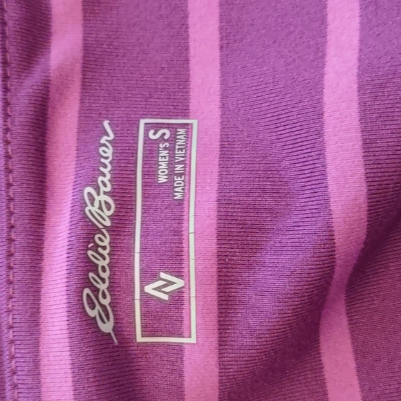 Eddie Bauer Purple Stripped  Sleeveless Dress Size S - Picture 4 of 5